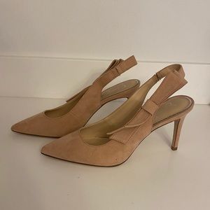 Jessica Simpson Blush Suede Pumps with bow